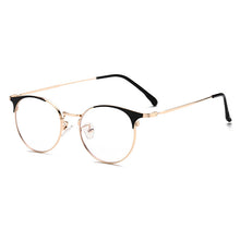 Load image into Gallery viewer, Rosa black/gold stylish unisex blue light blocking eyeglasses
