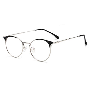 Rosa black/silver stylish unisex blue light blocking eyeglasses