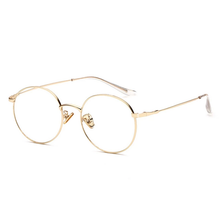 Load image into Gallery viewer, Zora gold stylish unisex blue light blocking eyeglasses
