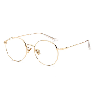 Zora gold stylish unisex blue light blocking eyeglasses