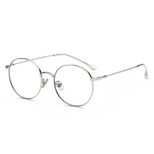 Load image into Gallery viewer, Zora silver stylish unisex blue light blocking eyeglasses
