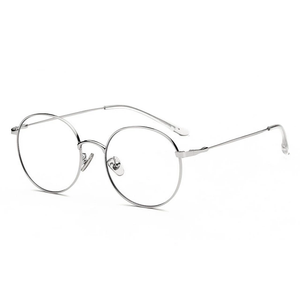 Zora silver stylish unisex blue light blocking eyeglasses