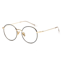 Load image into Gallery viewer, Zora black/gold stylish unisex blue light blocking eyeglasses
