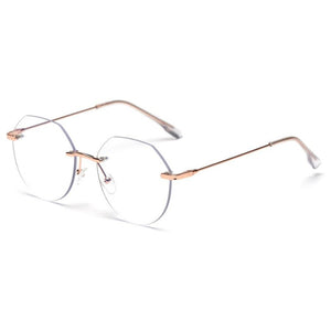 True gold stylish unisex blue light blocking eyeglasses