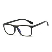 Load image into Gallery viewer, Clark black stylish unisex blue light blocking eyeglasses
