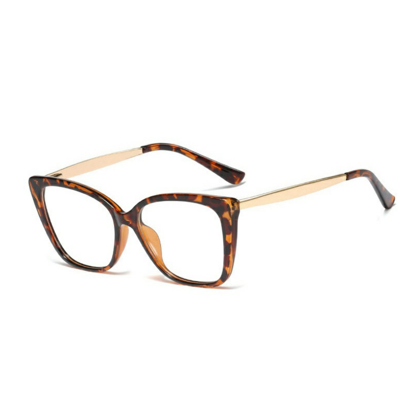 Shirley tortoise/gold stylish unisex blue light blocking eyeglasses