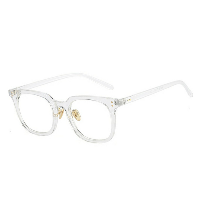 Hattie clear stylish unisex blue light blocking eyeglasses