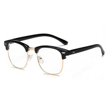 Load image into Gallery viewer, Ruby B black/gold stylish unisex blue light blocking eyeglasses
