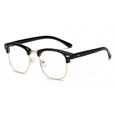 Ruby B black/gold stylish unisex blue light blocking eyeglasses